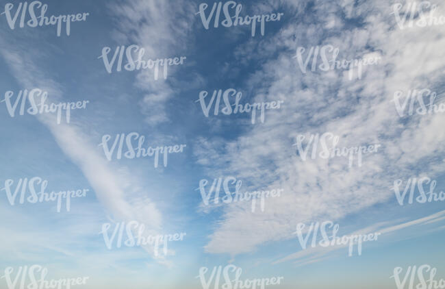 pale blue sky with some thin clouds