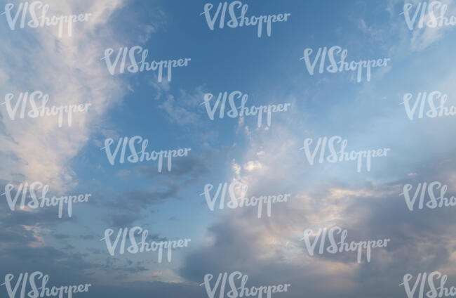daytime sky in pastel colours