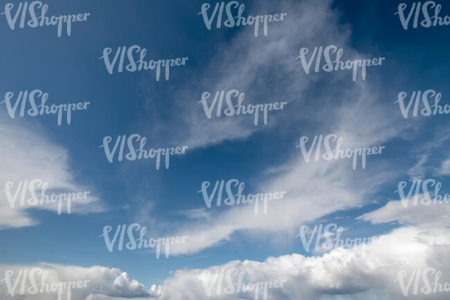 blue sky with white clouds