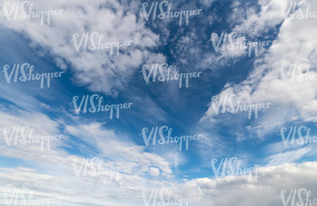 sky with large thin clouds