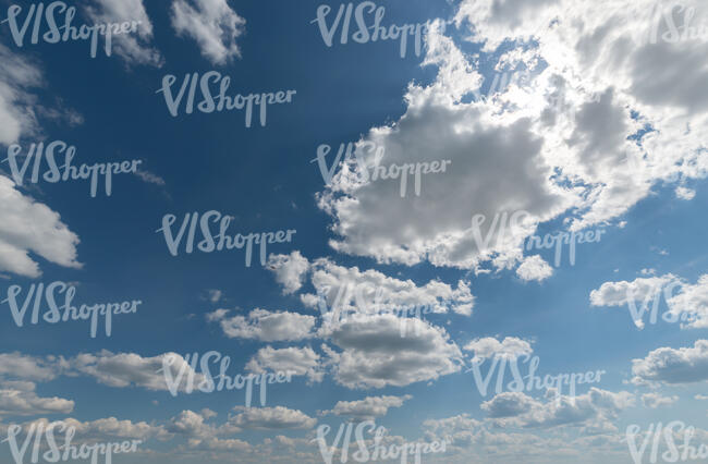 sky with different white clouds