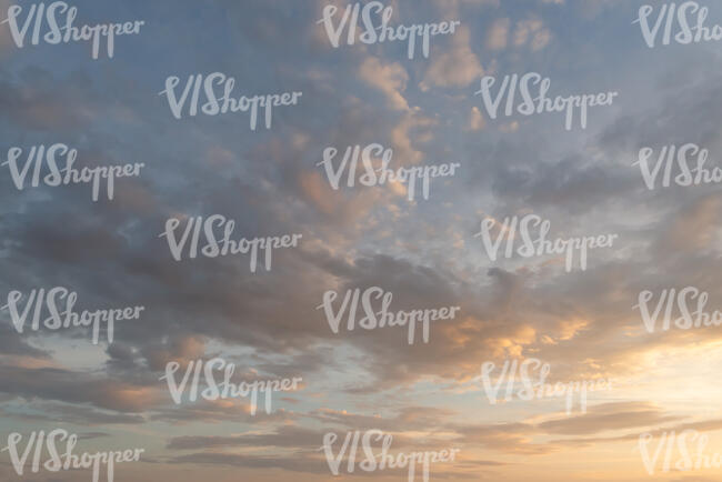 sunset in pastel coloures