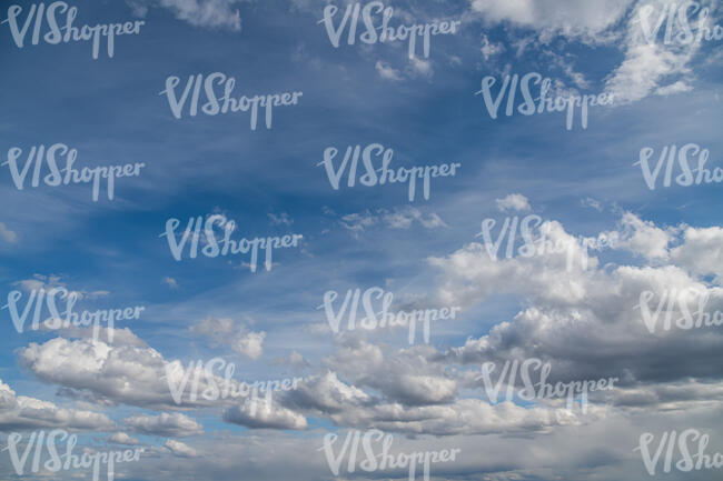 daytime sky with regular white clouds