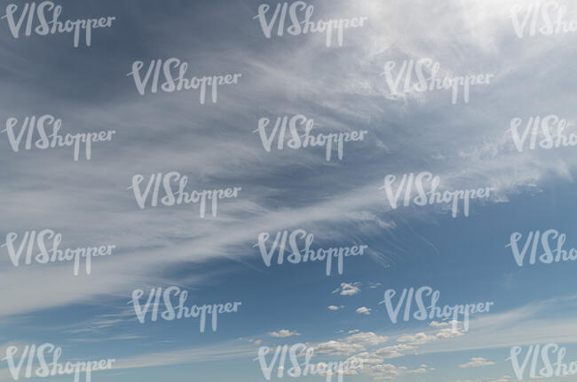 daytime sky with thin cirrus clouds