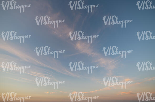 late evening sky with very little clouds