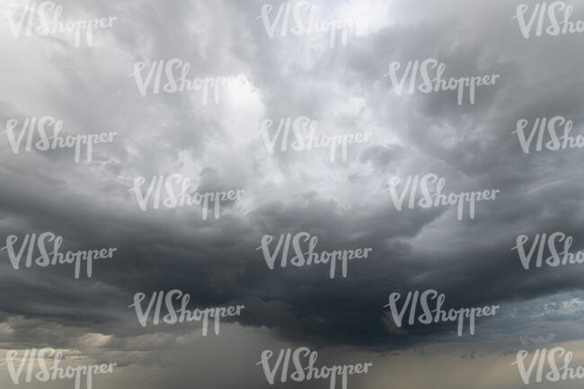 sky with thunder and rain clouds