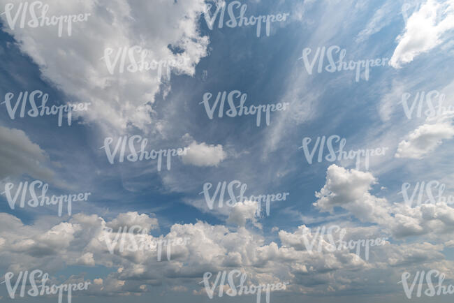 daytime sky with white massive clouds