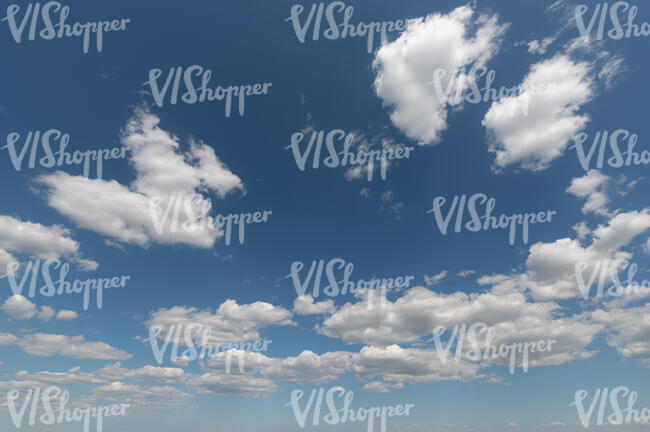 blue sky with little white clouds