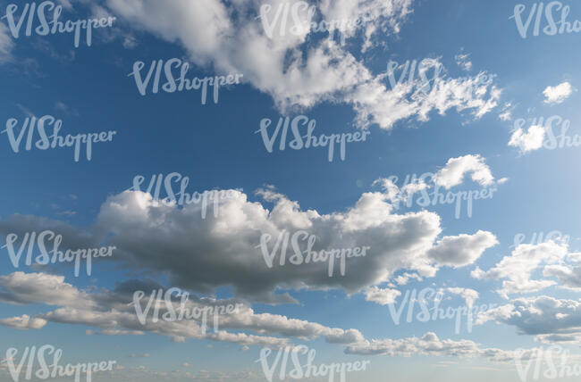 daytime sky with classical white clouds