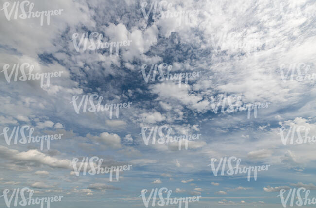 sky almost covered with small clouds