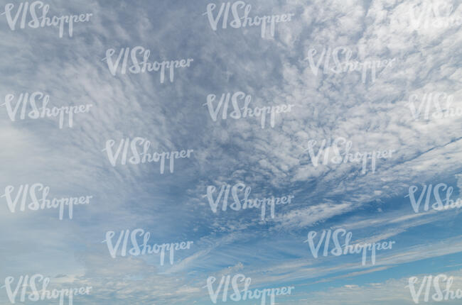 sky with many thin small clouds
