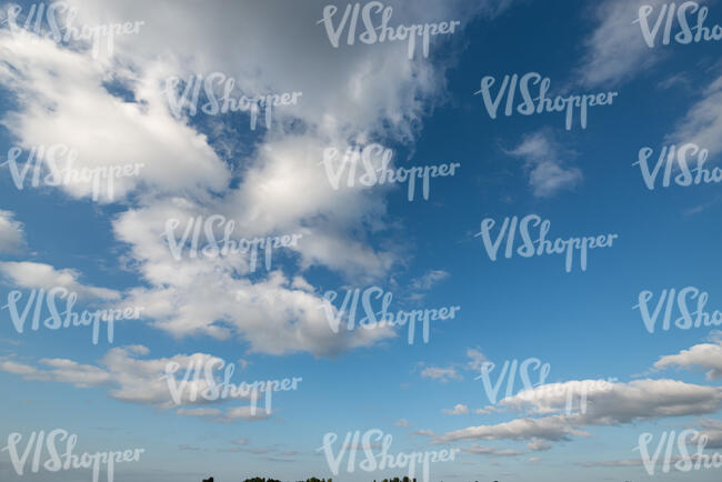 daytime sky with regular white clouds