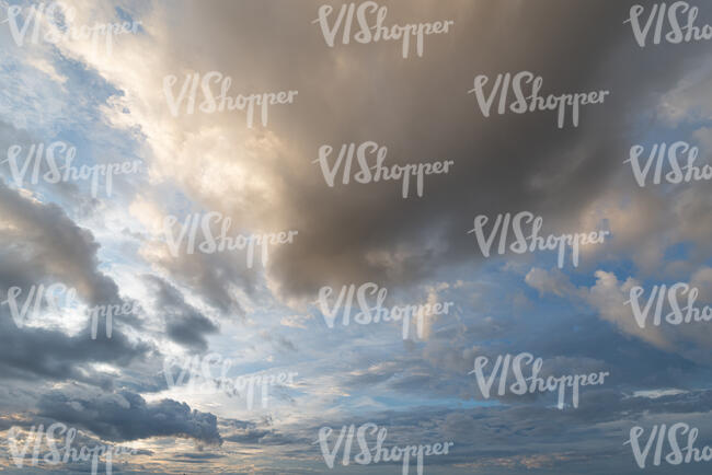 sky with evening clouds