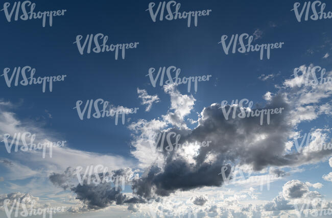 daytime sky with backlit cloud