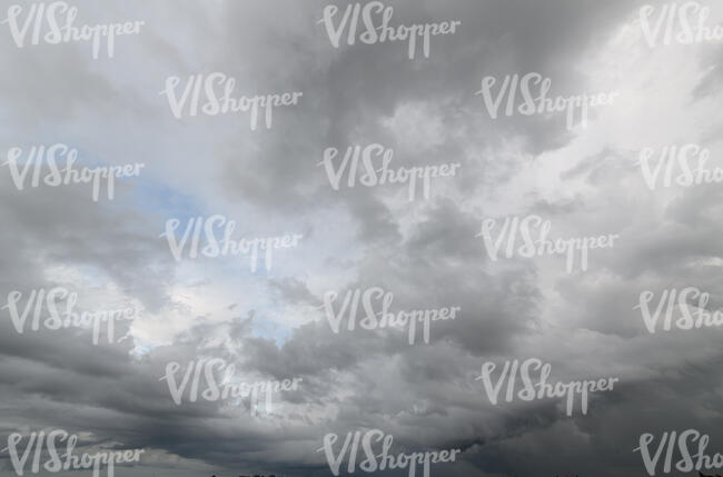 sky covered with grey clouds