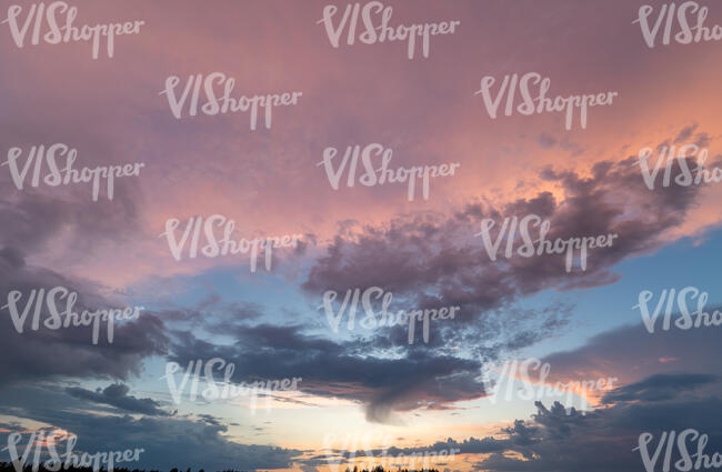 colorful sky at dusk