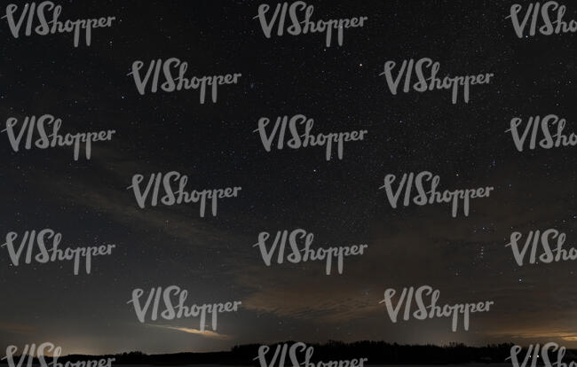starry night sky with some clouds