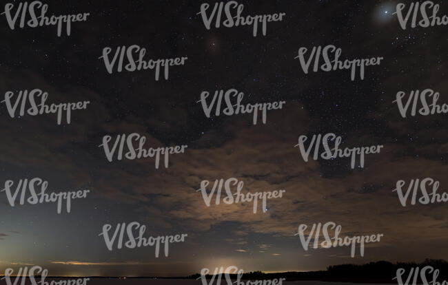 night sky with some light clouds