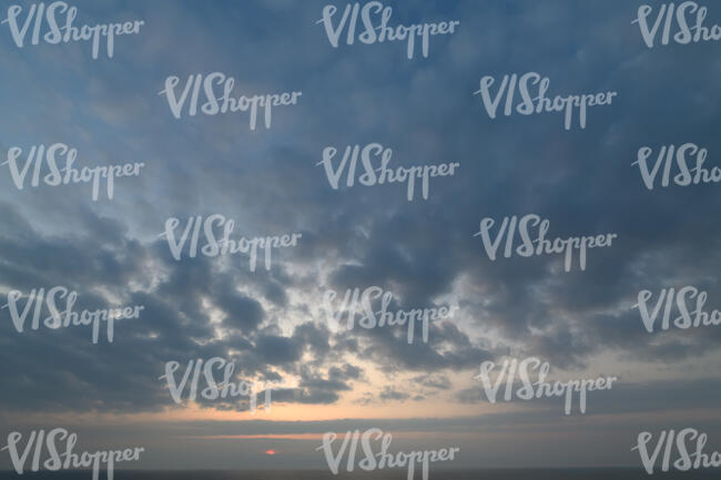 sunset with some clouds