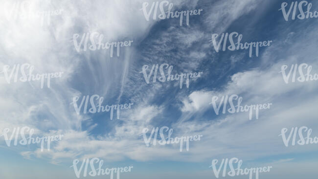 sky with large thin clouds