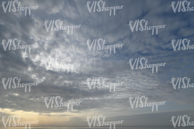 evening sky with darker clouds
