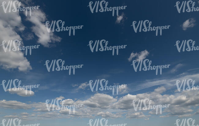 dark blue sky with clouds