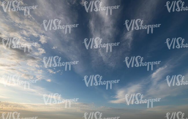 evening sky with thin clouds
