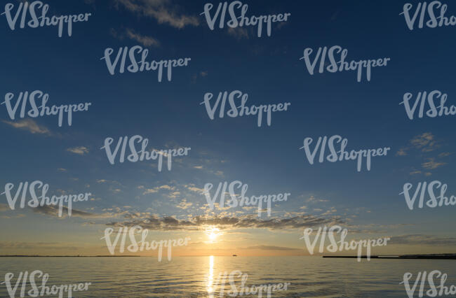 beautiful sunset by the sea