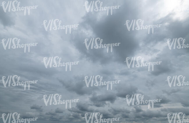 cloudy grey sky