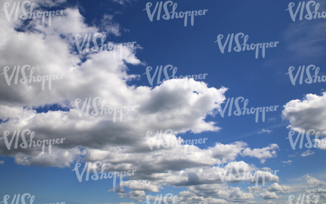 blue sky with a cloud line