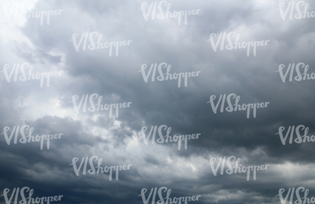 sky with dark grey nimbus clouds