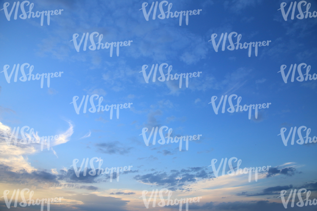 evening sky with few clouds