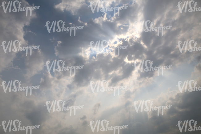 sky with grey clouds