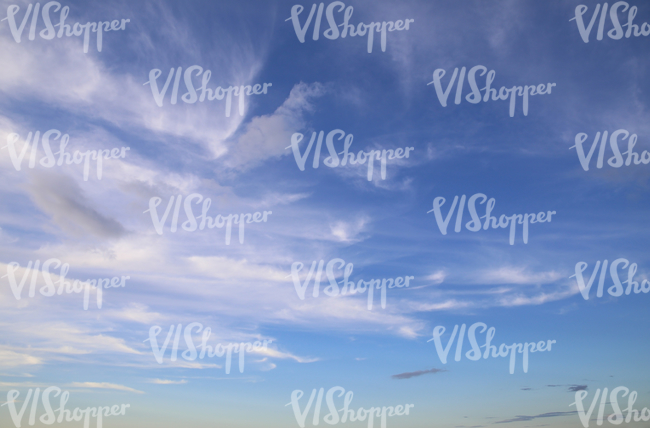 late afternoon sky with some cirrus clouds