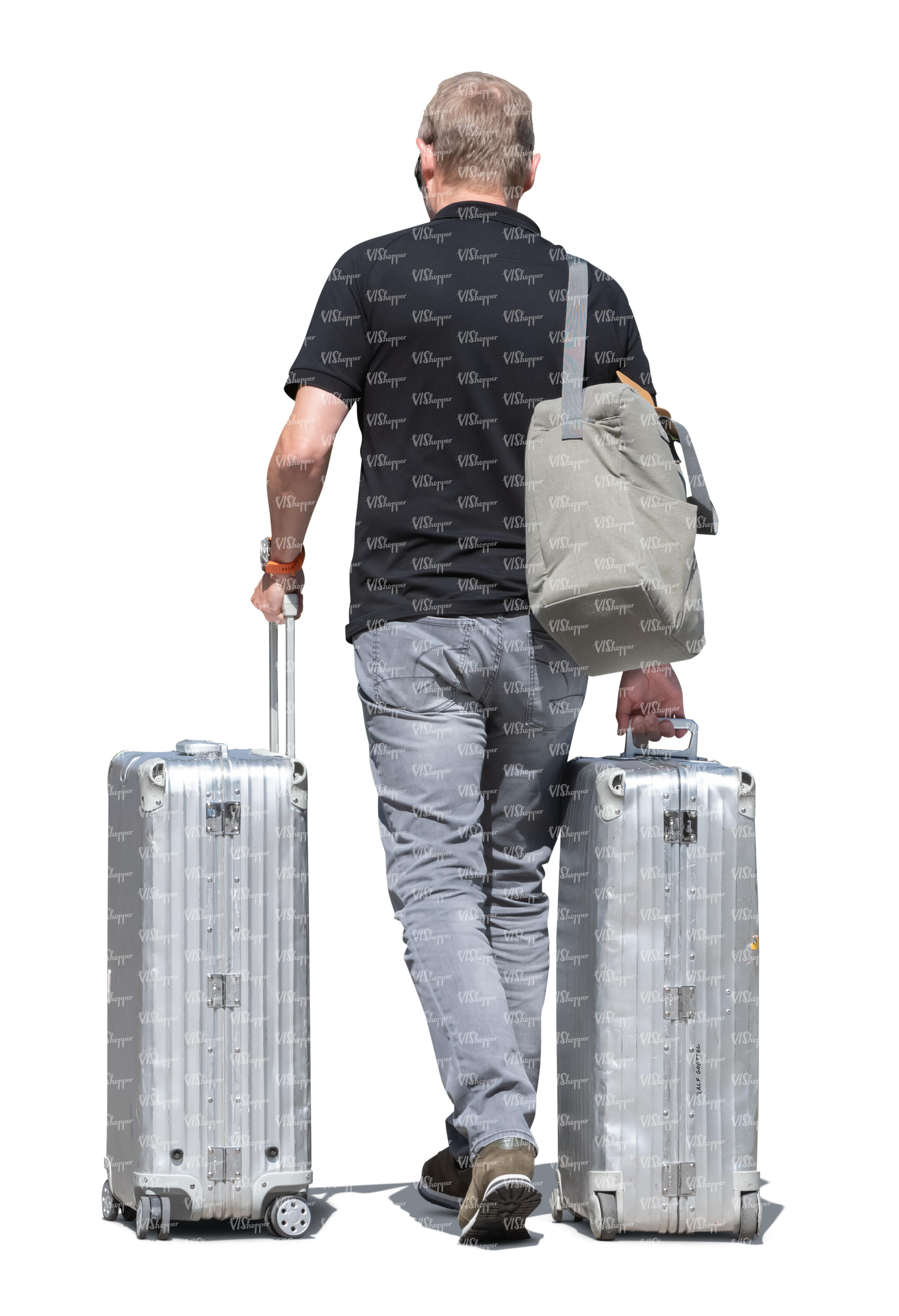Two large suitcases on sale