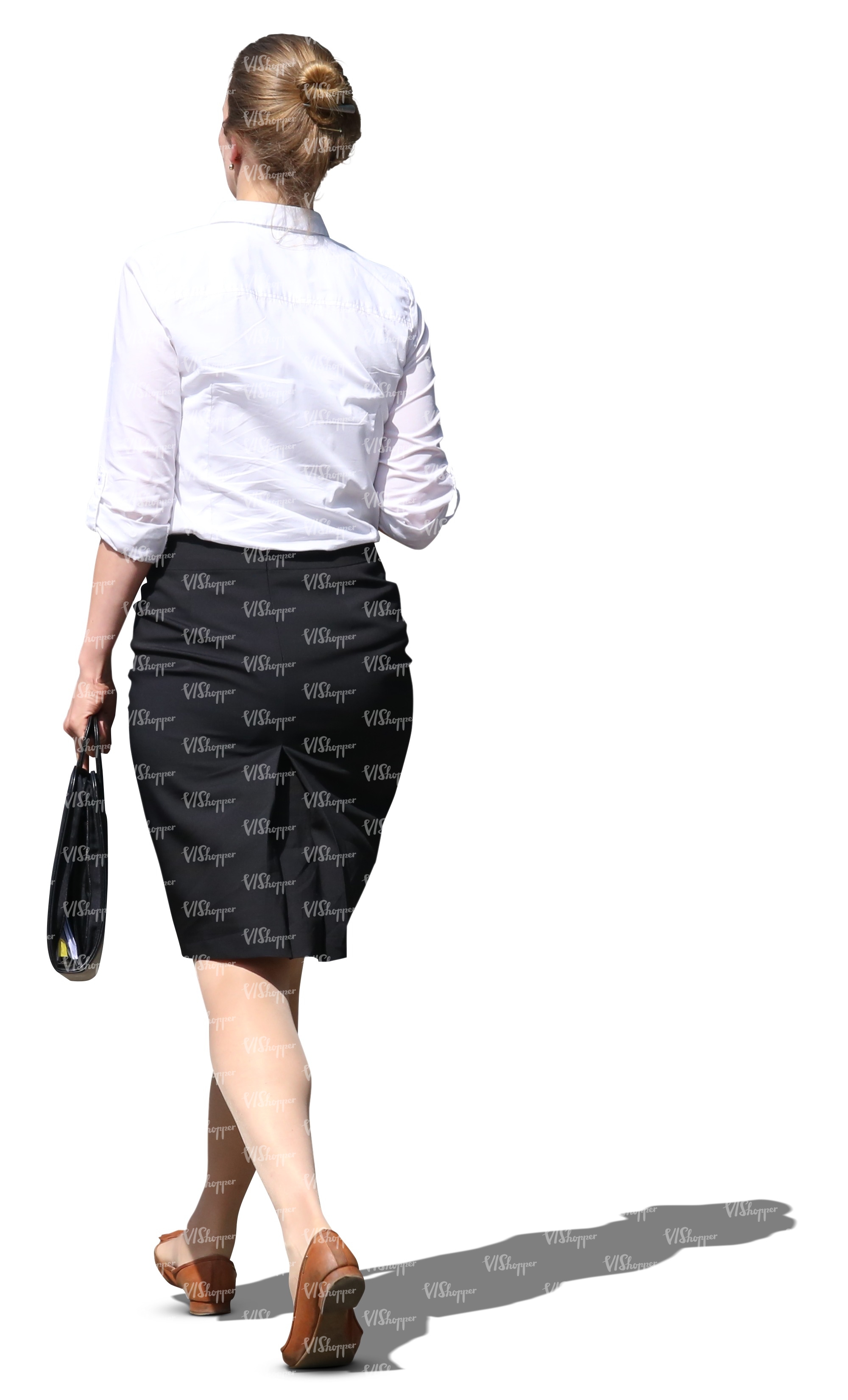  cut  out  businesswoman walking VIShopper
